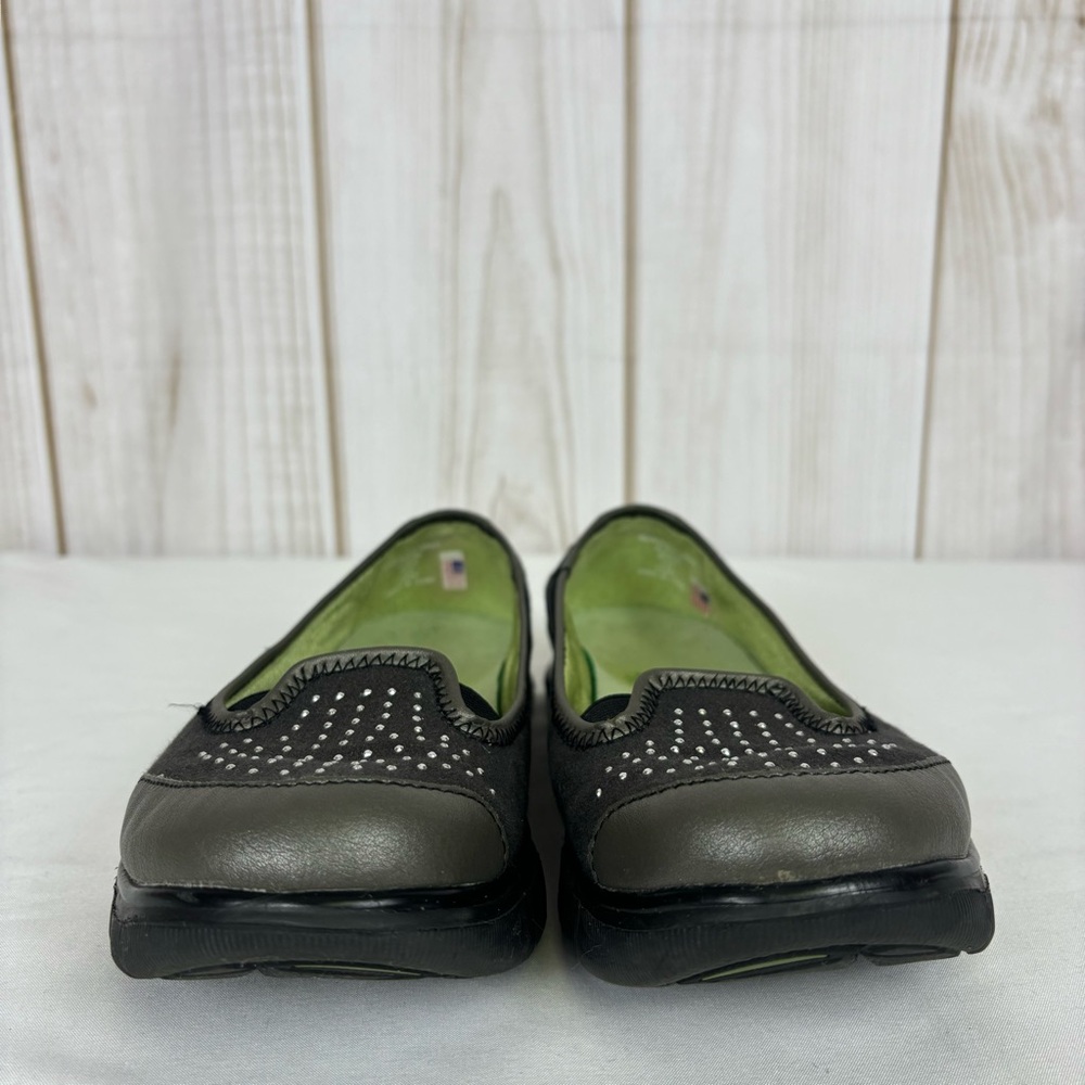 Earth Shoes Vegan Slip On Comfort Loafers Canvas Casual Flats Black Size 6 - Picture 6 of 14